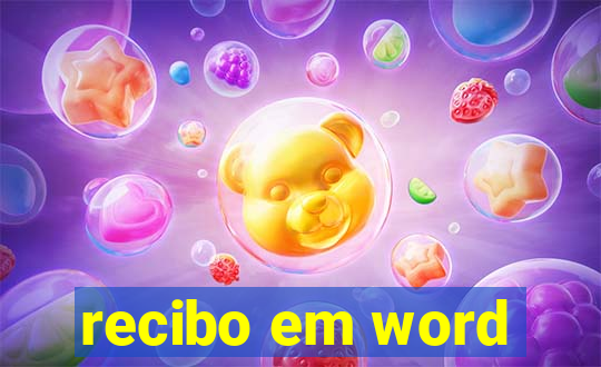recibo em word